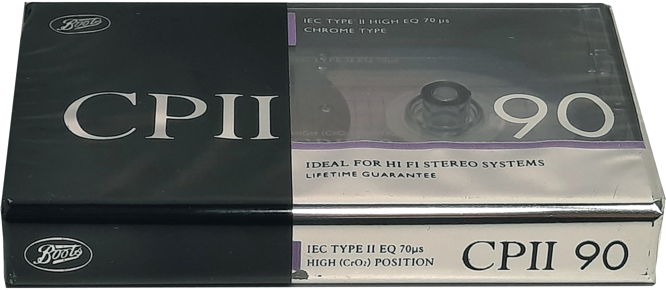 Compact Cassette Boots / Boots Audio CPII 90 Type II Chrome 1993 UK