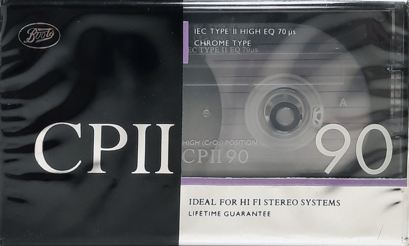 Compact Cassette Boots / Boots Audio CPII 90 Type II Chrome 1993 UK