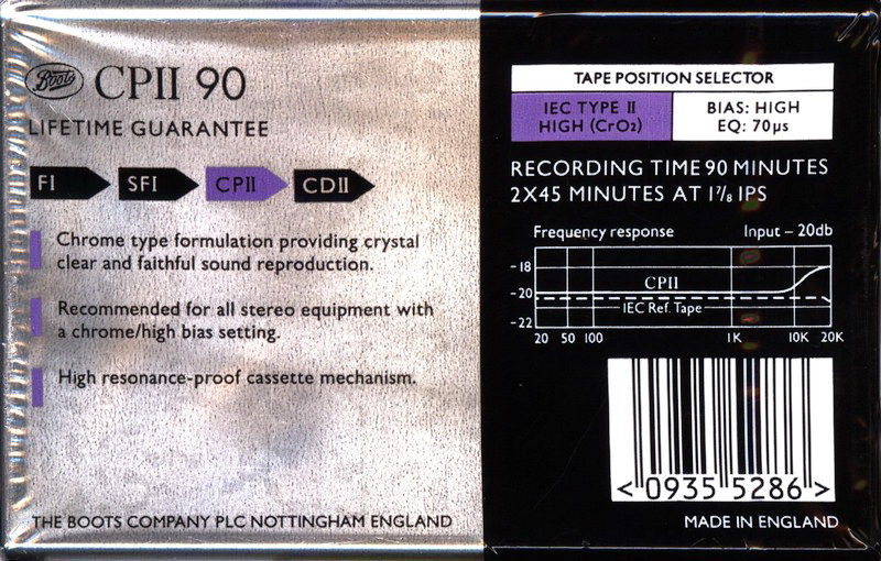 Compact Cassette:  Boots - CPII 90