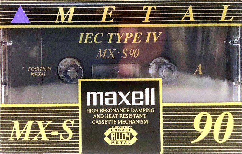 Compact Cassette Maxell MX-S 90 Type IV Metal 1994 Europe