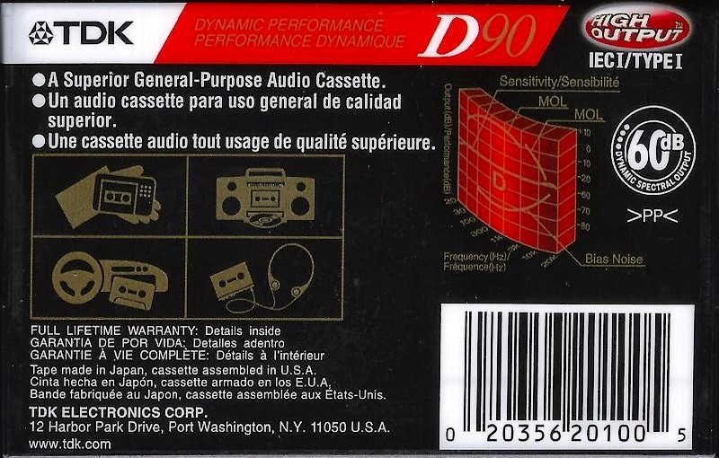 Compact Cassette: TDK  - D 90