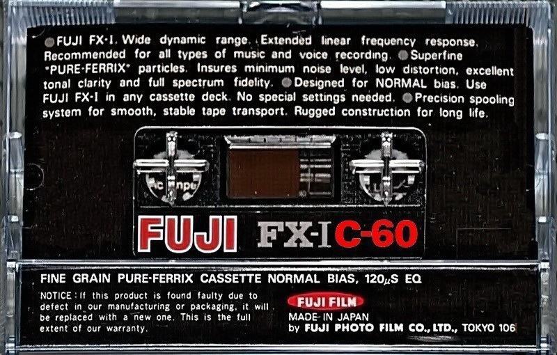 Compact Cassette: FUJI Fuji - FX-I 60