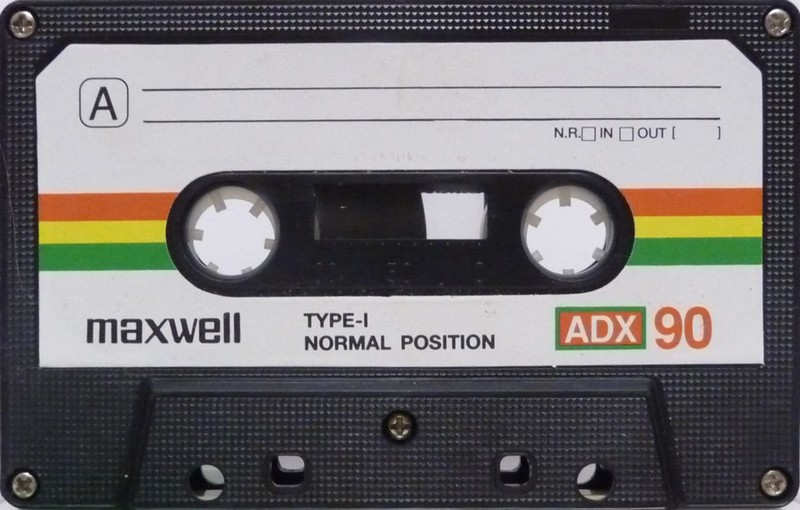 Compact Cassette Maxwell ADX 90 Type I Normal Hong Kong