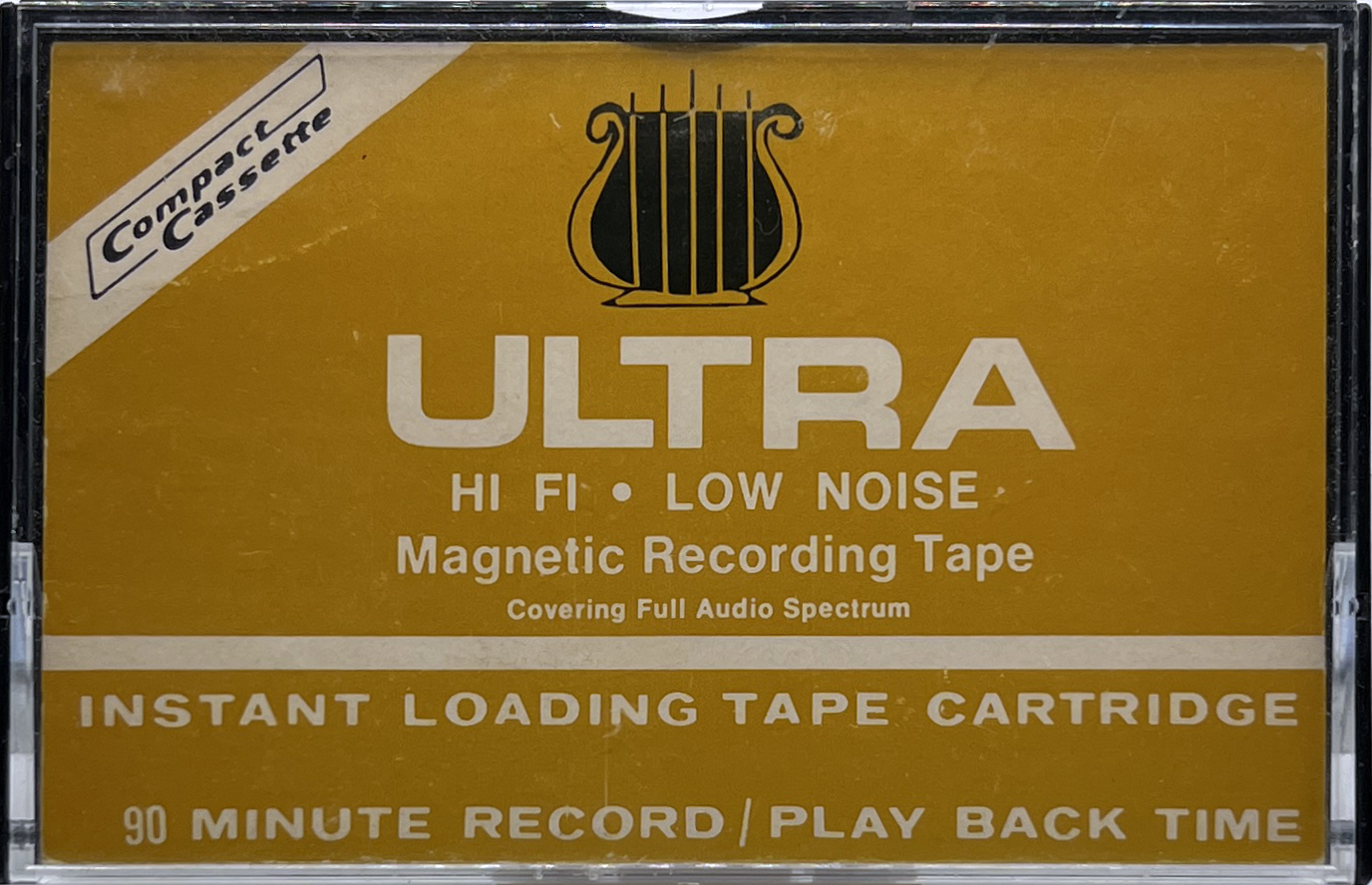 Compact Cassette Ultra 90 "black" Type I Normal 1976 USA