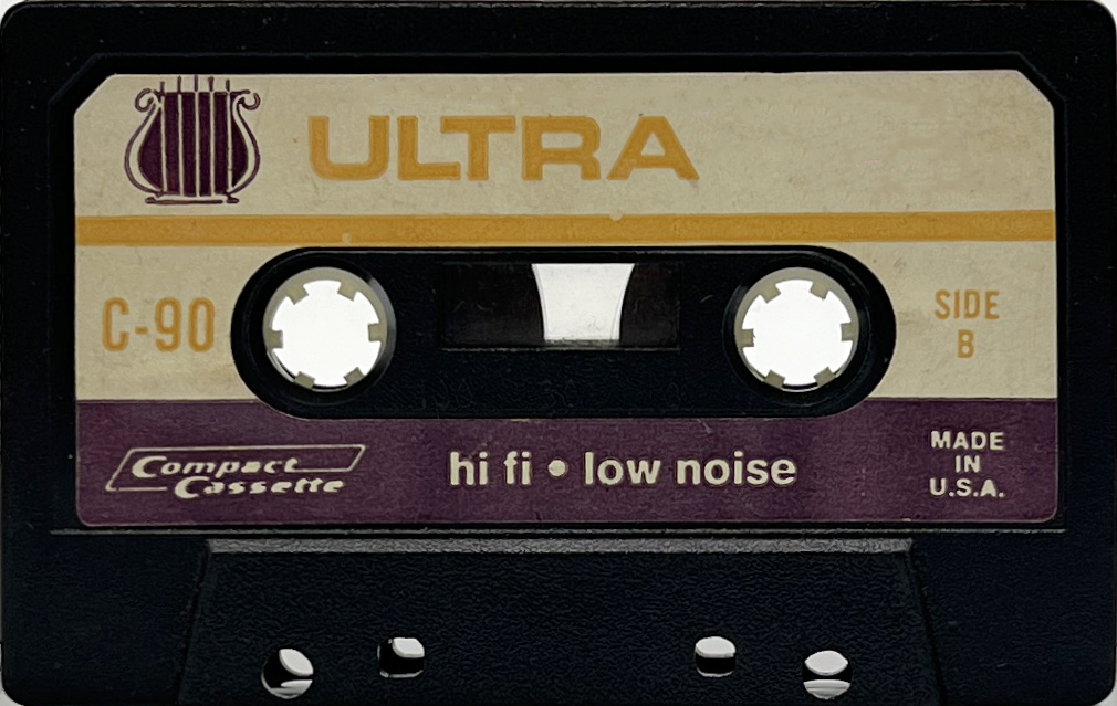 Compact Cassette Ultra 90 "black" Type I Normal 1976 USA