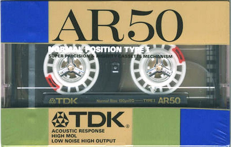 Compact Cassette TDK AR 50 "AR-50G" Type I Normal 1987 Japan