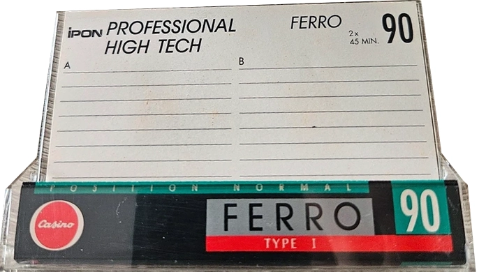 Compact Cassette Ipon 90 Type I Normal France