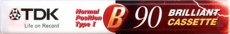 Compact Cassette TDK B 90 "AP001715P-B" Type I Normal 1992 Thailand