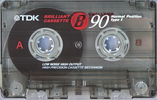 Compact Cassette TDK B 90 "AP001715P-B" Type I Normal 1992 Thailand