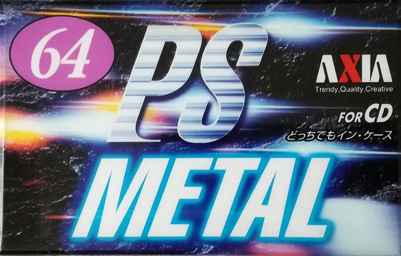 Compact Cassette AXIA PS-Metal 64 "PSMJ 64" Type IV Metal 1997 Japan