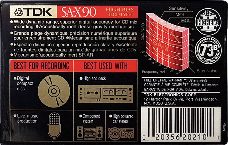 Compact Cassette: TDK  - SA-X 90