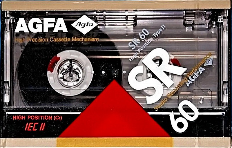 Compact Cassette AGFA SR 60 Type II Chrome 1989 Europe