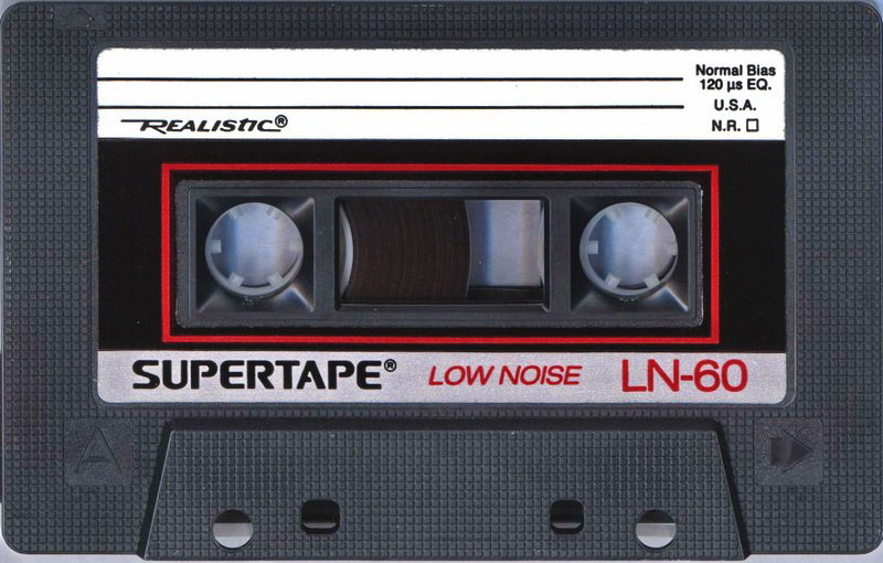 Compact Cassette SUPERTAPE LN 60 "44-602" Type I Normal 1988 USA