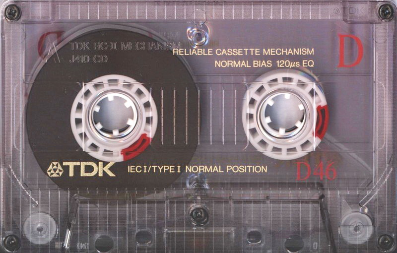 Compact Cassette TDK D 46 Type I Normal 1988 Australia, Europe