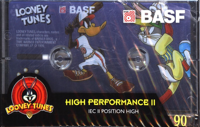 Compact Cassette BASF High Performance II 90 "Looney Tunes" Type II Chrome 1997 Europe