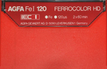 Compact Cassette AGFA Ferrocolor HD 120 "Fe I" Type I Normal 1982 Europe