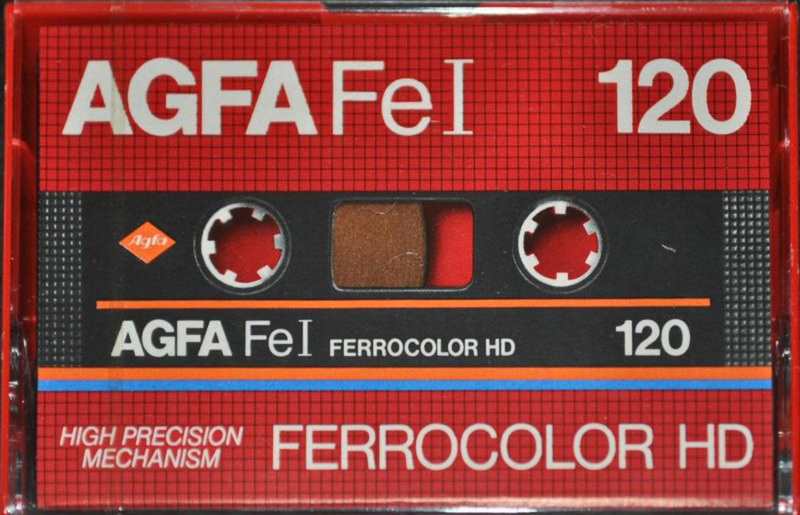 Compact Cassette AGFA Ferrocolor HD 120 "Fe I" Type I Normal 1982 Europe