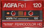 Compact Cassette AGFA Ferrocolor HD 120 "Fe I" Type I Normal 1982 Europe