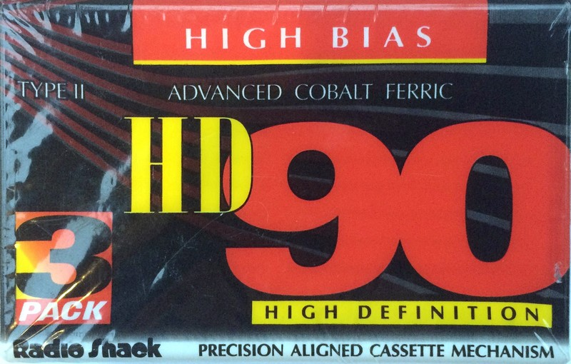 3 pack Radio Shack HD 90 Type II Chrome 1995 USA