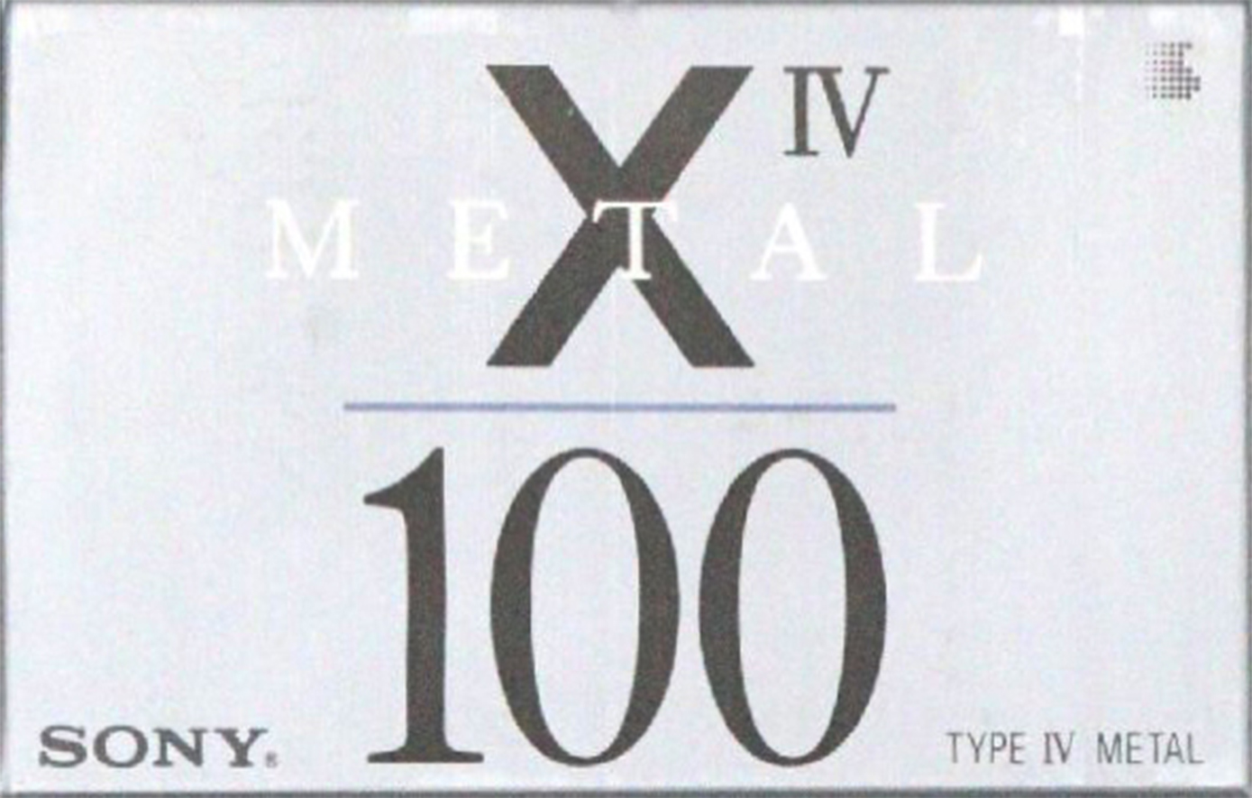 Compact Cassette Sony X IV 100 Type IV Metal 1992 Japan