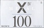 Compact Cassette Sony X IV 100 Type IV Metal 1992 Japan