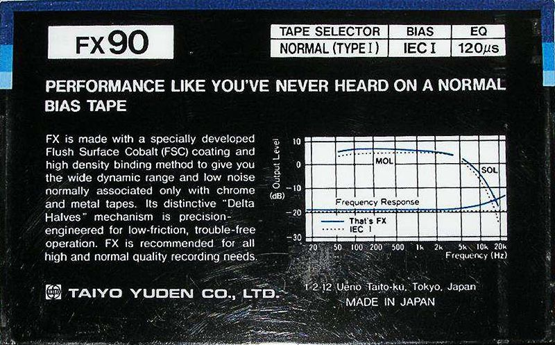 Compact Cassette: Taiyo Yuden Thats - FX 90