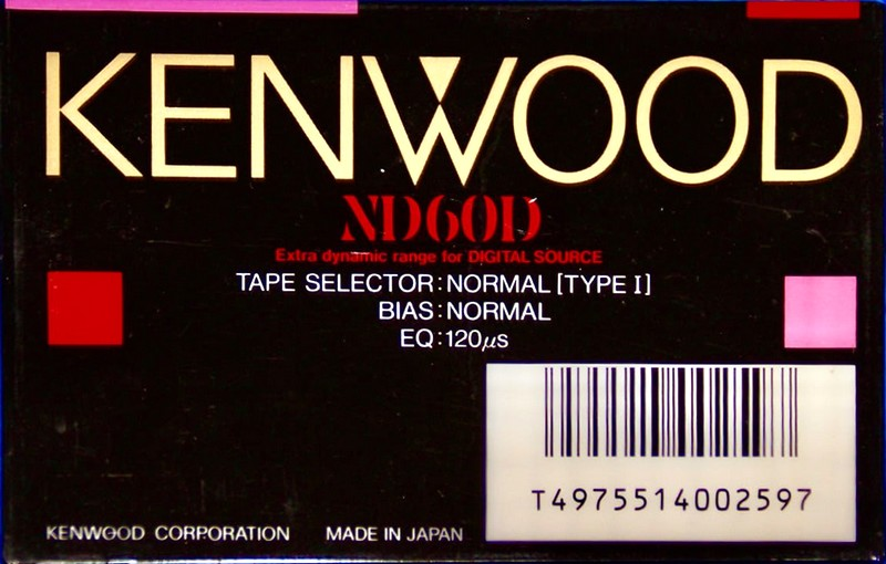 Compact Cassette:  Kenwood - ND 60