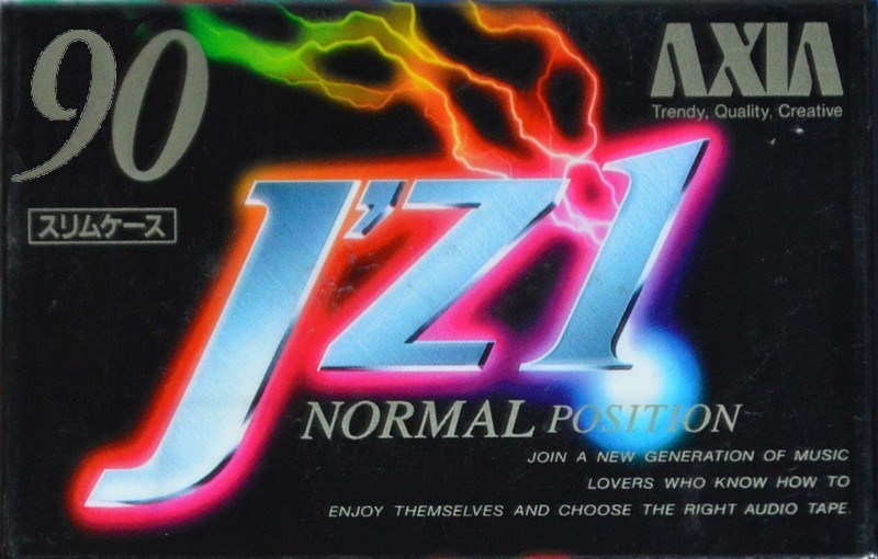 Compact Cassette AXIA J`z 1 90 "JZ1B 90" Type I Normal 1993 Japan