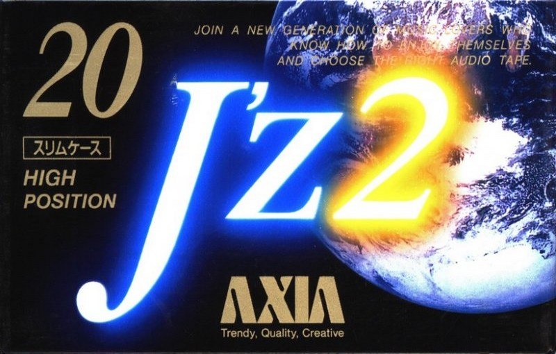 Compact Cassette AXIA J`z 2 20 "JZ2A 20" Type II Chrome 1992 Japan