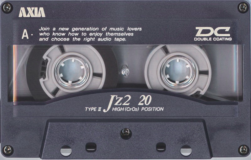Compact Cassette AXIA J`z 2 20 "JZ2A 20" Type II Chrome 1992 Japan