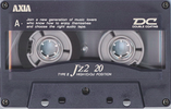 Compact Cassette AXIA J`z 2 20 "JZ2A 20" Type II Chrome 1992 Japan