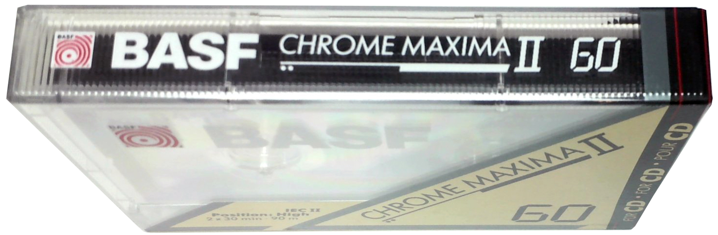 Compact Cassette BASF Chrome Maxima II 60 "with pic" Type II Chrome 1992 Europe