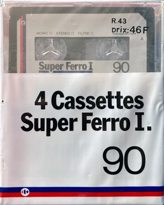 4 pack Carrefour Super Ferro I 90 "Super Ferro I" Type I Normal 1985 France