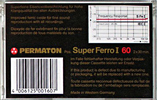 Compact Cassette Permaton Super Ferro I 60 Type I Normal 1980 Germany