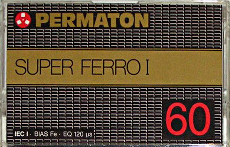 Compact Cassette Permaton Super Ferro I 60 Type I Normal 1980 Germany