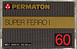 Compact Cassette Permaton Super Ferro I 60 Type I Normal 1980 Germany