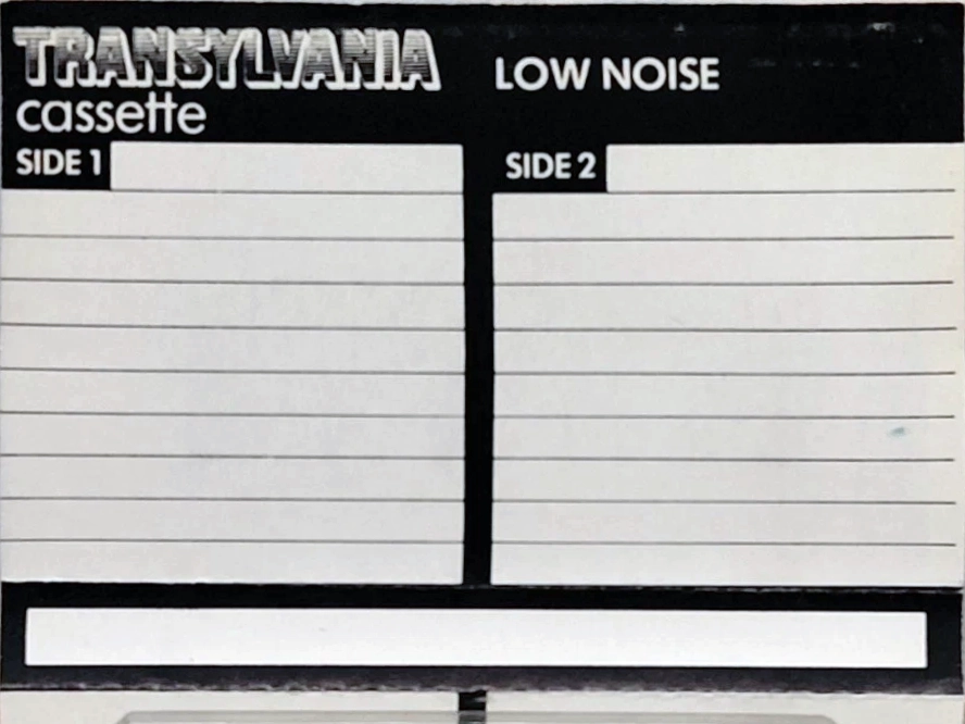 Compact Cassette Transylvania 120 Type I Normal 1980 Hong Kong