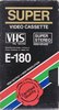 VHS, Video Home System Super 180 Type I Normal Europe