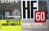 Compact Cassette Sony HF 60 "HF 60BT" Type I Normal 1990 Japan