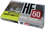 Compact Cassette Sony HF 60 "HF 60BT" Type I Normal 1990 Japan