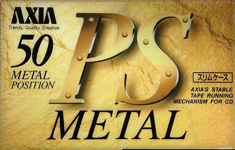 Compact Cassette AXIA PS-Metal 50 Type IV Metal 1992 Japan