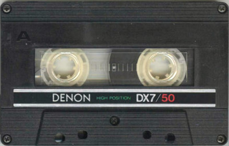 Compact Cassette Denon DX7 50 "DX7/50N" Type II Chrome 1982 Japan