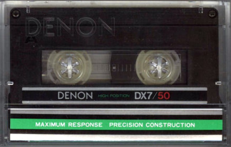 Compact Cassette Denon DX7 50 "DX7/50N" Type II Chrome 1982 Japan