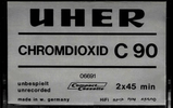 Compact Cassette Uher 90 Type II Chrome 1980 Germany