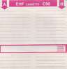 Compact Cassette Dana 90 "EHF" Type I Normal Yugoslavia