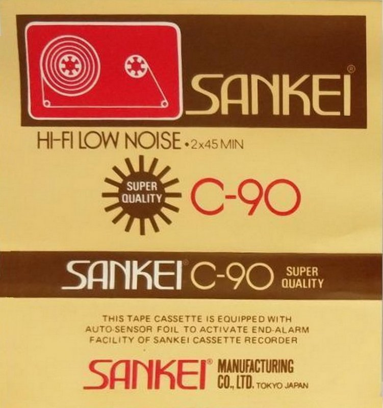 Compact Cassette Sankei 90 Type I Normal Japan