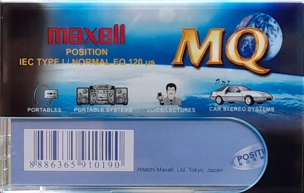 Compact Cassette Maxell MQ 60 Type I Normal 2002 Worldwide