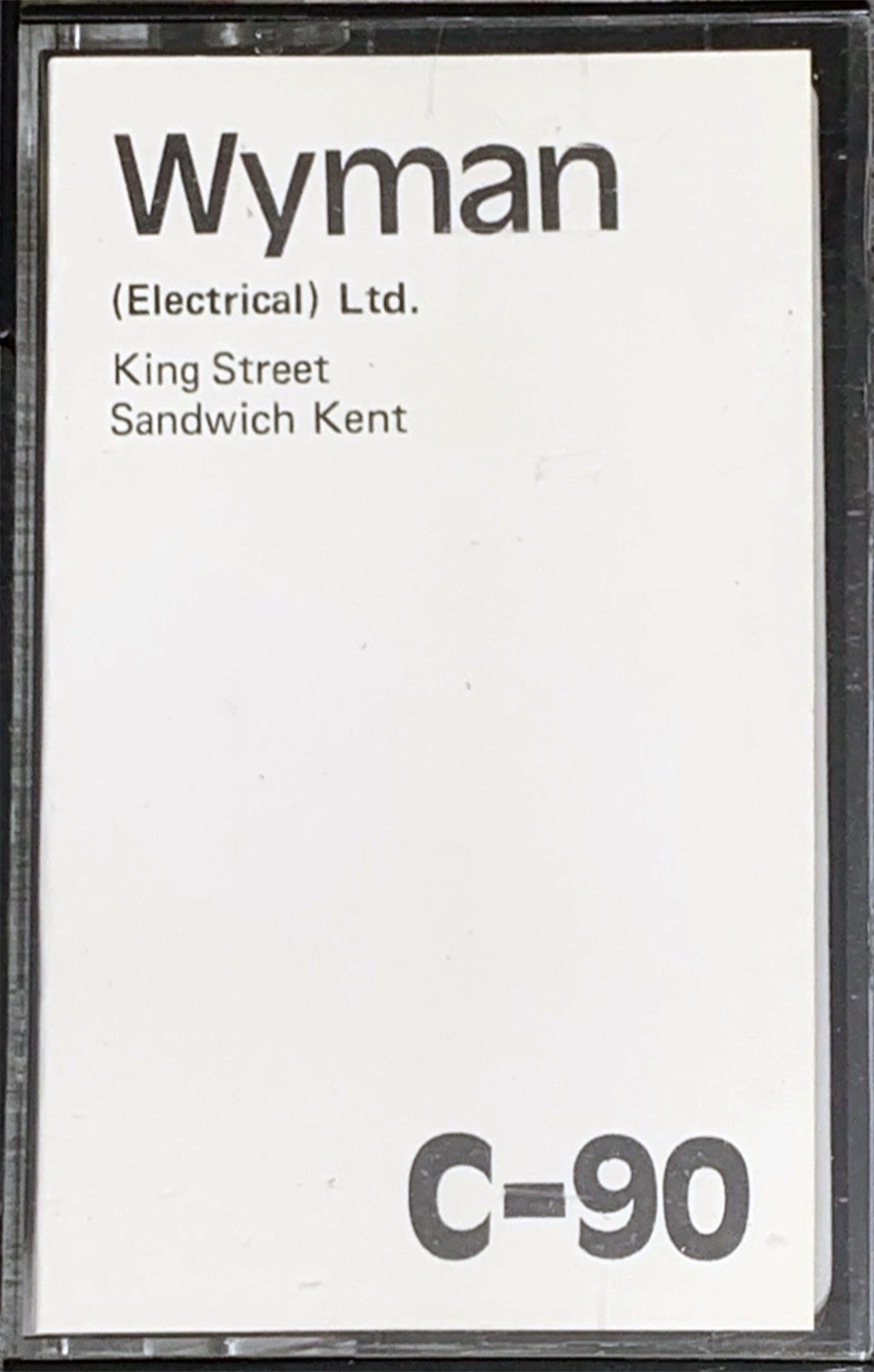 Compact Cassette Wyman 90 Type I Normal UK