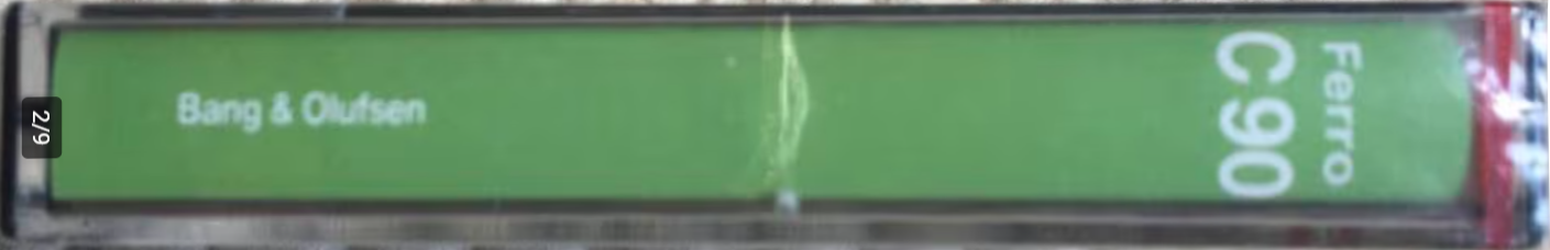 Compact Cassette Bang & Olufsen 90 Type I Normal 1990 Europe