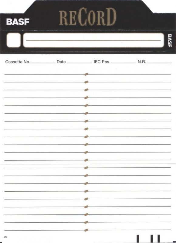 Compact Cassette: EMTEC BASF - Record II 60